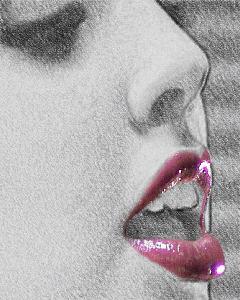 Stephanie has nice lips too.  This charcoal sketch is titled 'Baton de Rouge' Stephanie Holt 9 Baton De Rouge.jpg